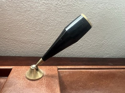 🔴 Base penna stilografica sfera set scrivania portapenne vera pelle vintage