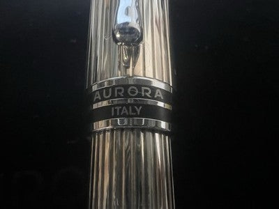 AURORA Pen Ipsilon PLATA MACIZA 925 Model B34 New NOS 