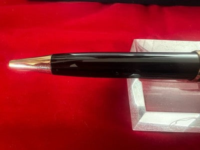 🔴 MONTBLANC penna sfera Meisterstück Classica profili oro rosa garanzia NOS