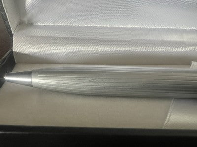 🔴 OLYMPUS penna sfera lacca cromata meccanismo a scatto scrive vintage