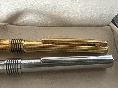 Aurora Penne Sphère Marco Polo Chrome Et Or Scrino 2 Stylos 