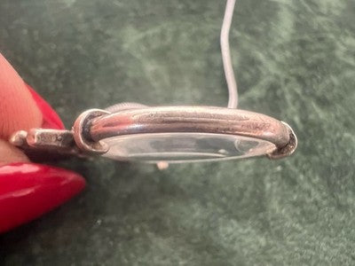 🔴 Collana Argento 925 con ciondolo lente di ingrandimento vintage