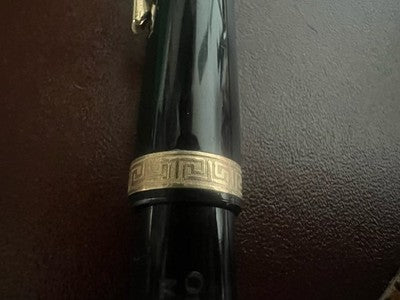 🔴 OMAS penna stilografica Extra 361 con greca pistone pennino ORO M vintage