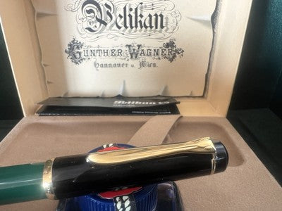 🔴 PELIKAN penna stilografica M151 Gunter Wagner a pistone pennino F inchiostro