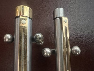 🔴 SHEAFFER penna sfera + roller Imperial Triumph metallo cromato profili dorati