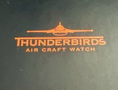 THUNDERBIRDS Box Armbanduhr Hard Design Aeronautico Air Craft Armbanduhr