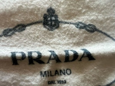 🔴 PRADA sacca borsa accessori anti polvere viaggio L 22 h 33 originale no lacci