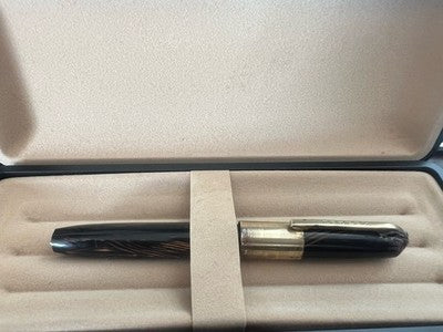 🔴 SOURCE penna stilografica celluloide screziata a leva scrive vintage