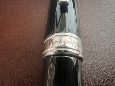 🔴 MONTEGRAPPA penna sfera Fortuna nera con garanzia ed astuccio nuova