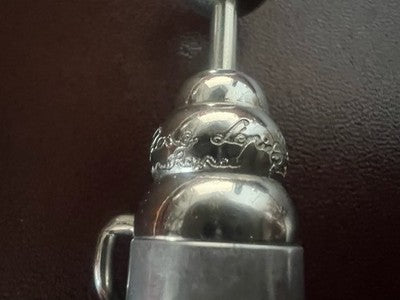 Jean Pierre Lepine Stylo-Plume Sphère Zig Zag Français Chrome Écrit Vintage 