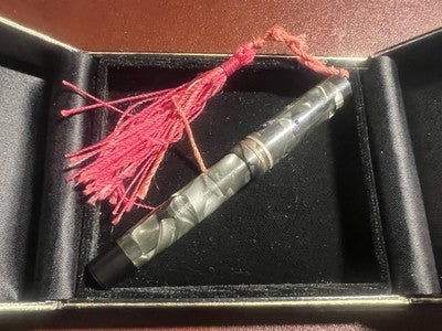🔴 PALLADIANA penna stilografica celluloide grigia marmorizzata SCRIVE vintage