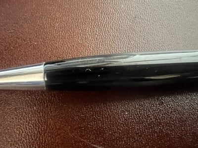 Balenciaga Stift Kugel Lack Schwarz Leisten Chrom Schreibt 