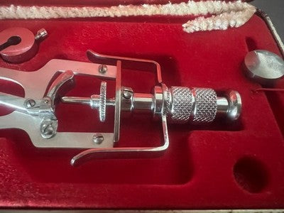 🔴 SCHIØTZ TONOMETER Schiøetz Tonometer Glaukom-Okular für Vintage-Ärzte 