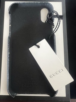 🔴 GUCCI cover I Phone X/XS Ophidia GG Supreme nuovo con astuccio e garanzia