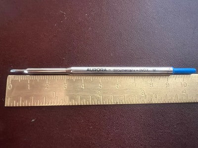 🔴 AURORA refill ink pen BLUE M Wagon refill replacement 2 PIECES 