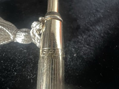 🔴 EPOCA penna sfera dorata mini con fiocco ornamentale scrive vintage