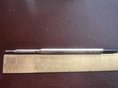🔴 AURORA refill penna inchiostro NERO F Wagon 2 PEZZI ricarica ricambio