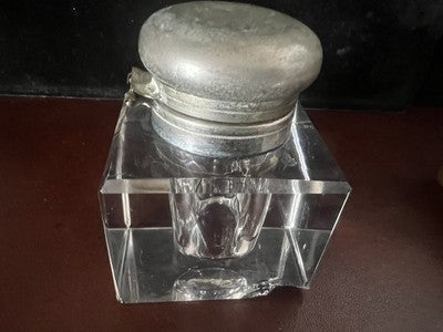 Encrier Set Penne Stylos-Plumes Cinq Presse-Papier Porte-Stylo Lot Vintage