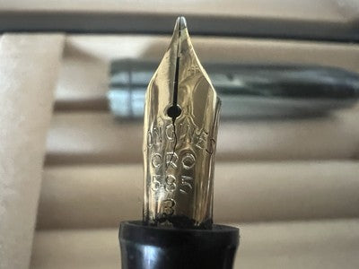 🔴 WATERMAN'S penna stilografica celluloide a leva pennino Longines ORO scrive