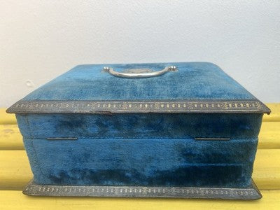 Jewelery Box Victorien Coffre Avec Serrure 1800 Vintage Dress Box 