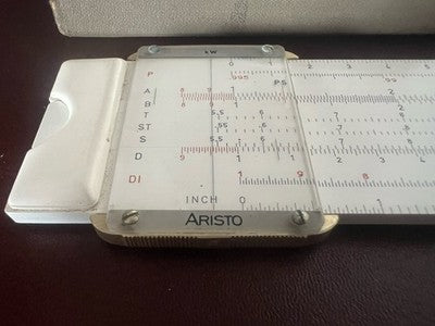 🔴 Regolo calcolatore ARISTO 929 PROFESSIONALE grande con custodia vintage