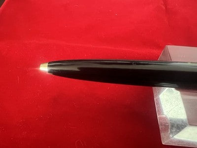 🔴 MONTBLANC penna sfera 281 nera profili dorati clip grilletto con refill nuovo