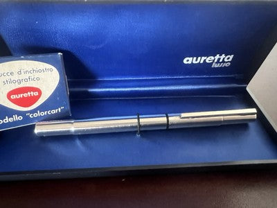 Auretta Stylo-Plume Stylo à Plume par Aurora Luxe Avec Cartouches Rétro 1970 F 