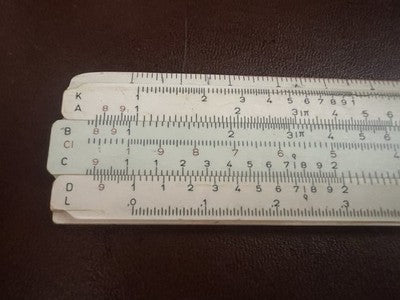 🔴 Regolo calcolatore Oerlikon-Bührle modello Rietz 0123 con custodia original