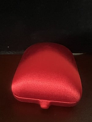 🔴 Scatola DODO box originale per orecchini tessuto lucido rosso anni ’90/2000