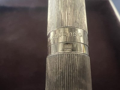 🔴 WATERMAN penna sfera Hemisphere placcata oro millerighe con onde astuccio