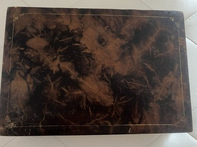 🔴 Scatola penne espositore portapenne elle interno velluto da scrivania vintage