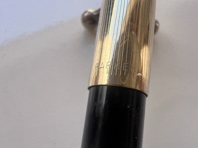 🔴 PARKER 51 matita meccanica portamine cappuccio laminato oro scrive astuccio