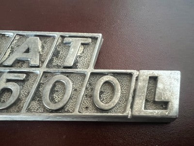🔴 FIAT 500L stemma auto emblema fregio logo scritta metallo vintage A