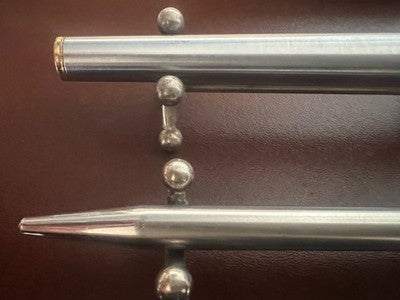 Stylo À Bille SHEAFFER + Roller Imperial Triumph Métal Chromé Profils Dorés