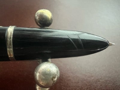 Stilus Stylo-Plume Stylo à Plume Noire À Piston Stylo Plume F Écrit Vintage