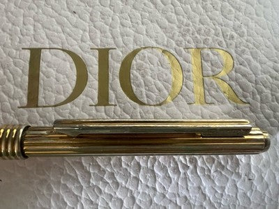 🔴 DIOR penna sfera ARGENTO MASSICCIO 925 a rotazione scrive vintage