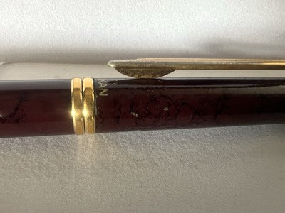 🔴 PELIKAN penna sfera Classic Burgundy lacca multicolore scrive vintage
