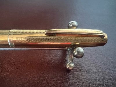 Montegrappa Pen Fountain Pen Wrap Skort Short Piston Pen Gold 14KT (M) Vintage