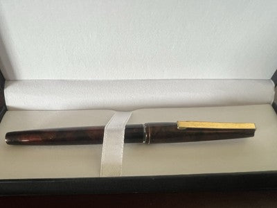 Stylo-Plume Stylo à Plume Marbré À Cartouches M F Écrit Vintage '70