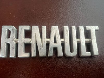 🔴 RENAULT stemma auto emblema fregio targhetta metallo VINTAGE B