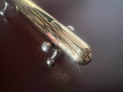 Tombow Pen Sphere 77 Metal Golden Refill Roller Marking Japan Vintage 70