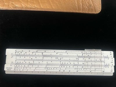 🔴 LOGAREX 27302 Darmstadt Slide Rule with Vintage Case 