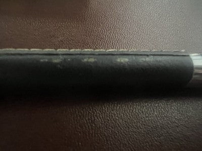 🔴 NIJI Füllfederhalter aus Chrom mit Lederapplikationen, Iridium-H-Feder und Etui