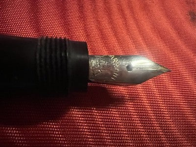 🔴 VAITERMASS penna stilografica retrattile pennino ORO 14KT vintage