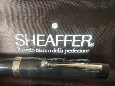 🔴 SHEAFFER penna stilografica grigia a cartuccia pennino F No Nonsense vintage