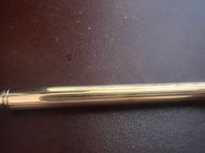 Lalex Set Stylo-Plume Sphère Or + Porte-Clé 500 Lire Avec Trousse Vintage