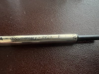 🔴 AURORA refill penna inchiostro NERO F Wagon 2 PEZZI ricarica ricambio