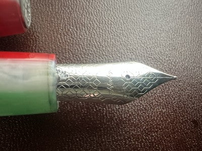 Montegrappa Stylo-Plume Stylo à Plume 1912 Tricolore Blanque Rouge Vert Italien 