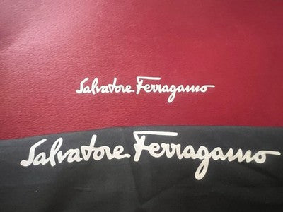 🔴 SALVATORE FERRAGAMO porta abito copri abito uomo tessuto nero con astuccio