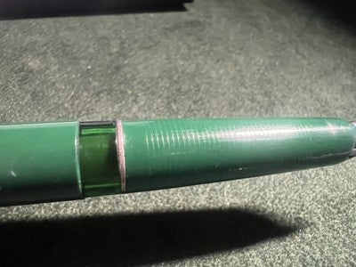 🔴 PELIKAN penna stilografica Pelikano VERDE scrive con cartucce vintage